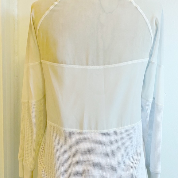 Sandro white multi textured T shirt - Picture 2 of 5